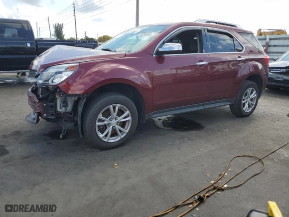 2016 Chevrolet Equinox LTZ with VIN 2GNALDEK3G6177678, listed as a Copart auction lot 50765485 with 125,723 mi miles and Salvage Title. Bid and sale history available at carsss.com. Image 1.