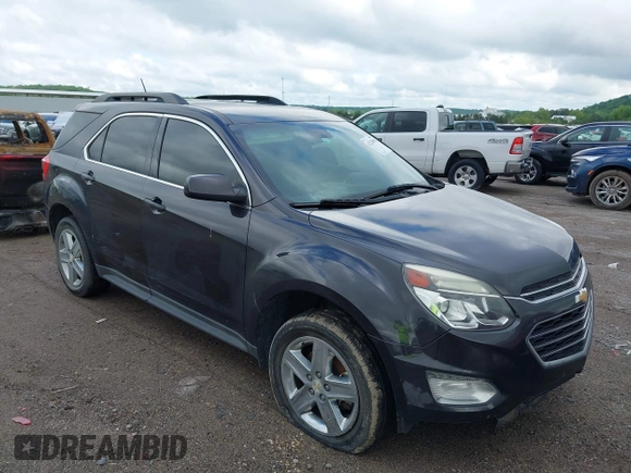 2016 Chevrolet Equinox LT with VIN 1GNALCEK7GZ103856, listed as a IAAI auction lot 42220903 with 168,365 mi miles and . Bid and sale history available at DreamBid. Image 1.