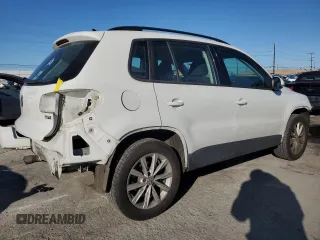 2017 Volkswagen Tiguan S with VIN WVGAV7AXXHK050927, listed as a Copart auction lot 49633085 with 78,155 mi miles and Salvage Title. Bid and sale history available at DreamBid. Image 3.