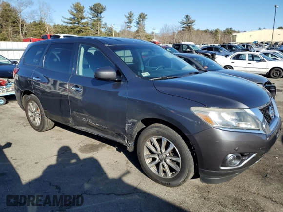 2013 Nissan Pathfinder SV with VIN 5N1AR2MM8DC670060, listed as a Copart auction lot 43708325 with 123,895 mi miles and Salvage Title. Bid and sale history available at carsss.com. Image 4.