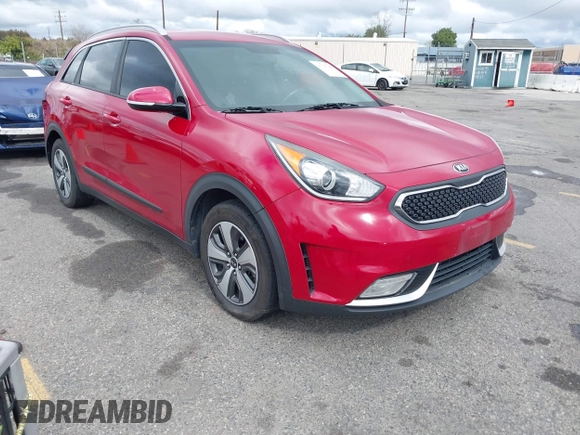 2018 Kia Niro EX with VIN KNDCC3LC7J5143379, listed as a IAAI auction lot 41793266 with 117,760 mi miles. Bid and sale history available at carsss.com. Image 1.