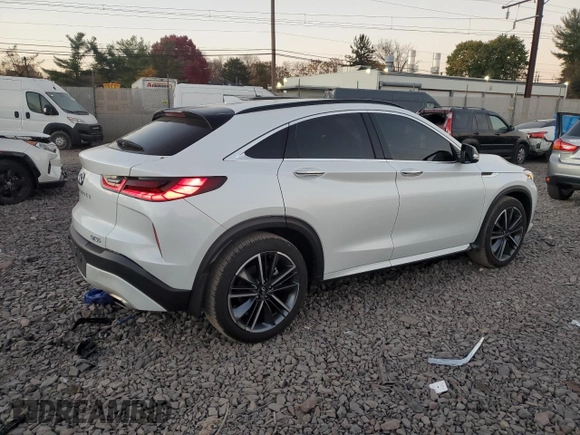 2024 Infiniti QX55 Luxe with VIN 3PCAJ5JR7RF113714, listed as a Copart auction lot 79325634 with 3,147 mi miles and Salvage Title. Bid and sale history available at DreamBid. Image 3.