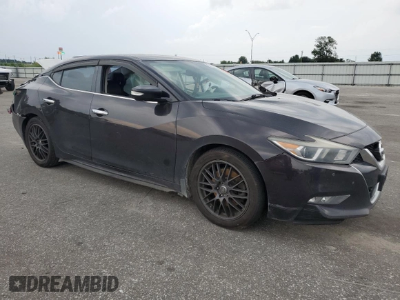2017 Nissan Maxima S with VIN 1N4AA6AP4HC406296, listed as a Copart auction lot 62153935 with 186,493 mi miles and Salvage title. Bid and sale history available at DreamBid. Image 4.