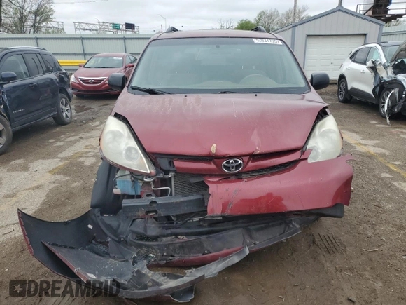 2006 Toyota Sienna CE with VIN 5TDZA23C66S551416, listed as a Copart auction lot 52034795 with 180,177 mi miles and Salvage Title. Bid and sale history available at DreamBid. Image 5.