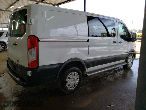 2023 Ford Transit Cargo with VIN 1FTBR1Y80PKA10749, listed as a Copart auction lot 76136724 with 24,809 mi miles and Clean Title. Bid and sale history available at DreamBid. Image 3.