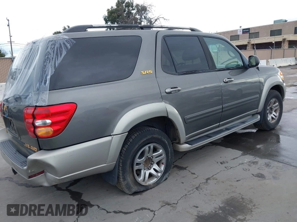 2003 Toyota Sequoia SR5 with VIN 5TDBT44A23S158061, listed as a IAAI auction lot 41807142 with 247,472 mi miles and . Bid and sale history available at DreamBid. Image 4.