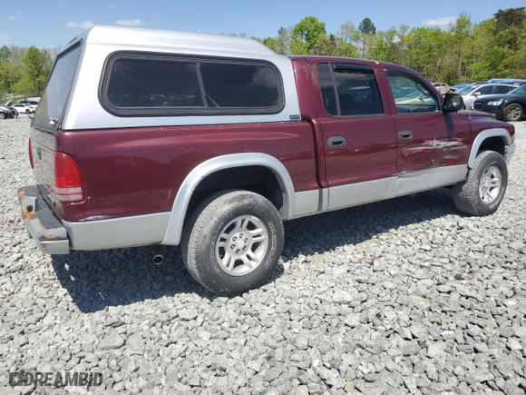 2002 Dodge Dakota SLT with VIN 1B7HG48N82S536711, listed as a Copart auction lot 53661535 with 161,460 mi miles and Clean Title. Bid and sale history available at carsss.com. Image 3.