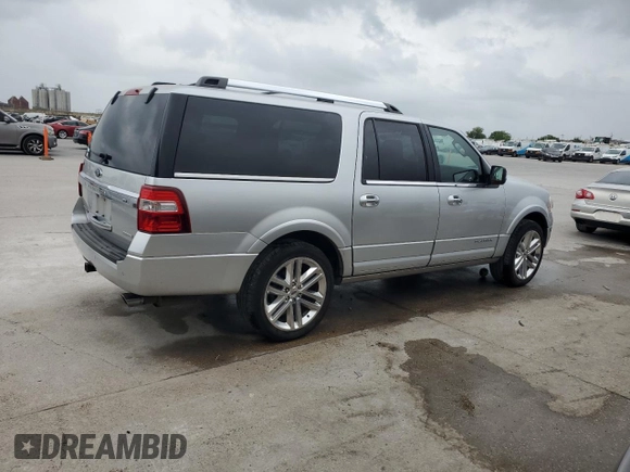 2017 Ford Expedition Max Platinum with VIN 1FMJK1LT2HEA43694, listed as a Copart auction lot 53246305 with 52,926 mi miles and Salvage title. Bid and sale history available at DreamBid. Image 3.