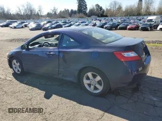 2008 Honda Civic Cpe EX with VIN 2HGFG12888H529980, listed as a Copart auction lot 47236485 with 203,192 mi miles and Salvage Title. Bid and sale history available at carsss.com. Image 2.