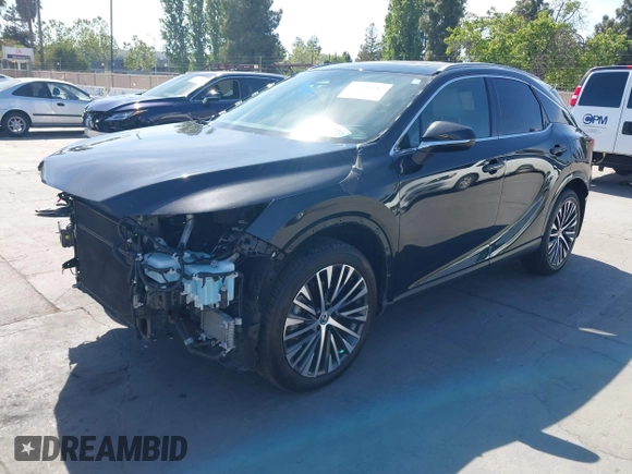 2023 Lexus RX 350h z VIN 2T2BBMCA1PC005914, wystawiony jako IAAI lot #42200587 z przebiegiem 22 480 mil mil oraz . Historia ofert i sprzedaży dostępna na DreamBid. Obrazek 2.