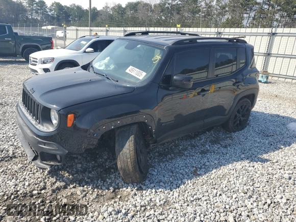 2017 Jeep Renegade Altitude with VIN ZACCJBBH6HPG29616, listed as a Copart auction lot 48911005 with 121,526 mi miles and Salvage title. Bid and sale history available at DreamBid. Image 1.
