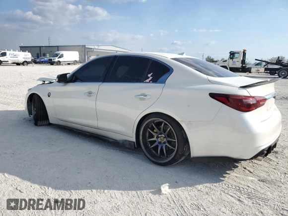 2019 Infiniti Q50 3.0t LUXE with VIN JN1EV7AP0KM518880, listed as a Copart auction lot 42432065 with 63,835 mi miles and Non Repairable. Bid and sale history available at carsss.com. Image 2.