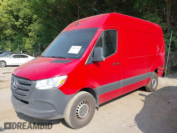2023 Mercedes-Benz Sprinter Cargo with VIN W1Y4KBHY0PT135291, listed as a IAAI auction lot 39887949 with 61,892 mi miles and . Bid and sale history available at carsss.com. Image 17.