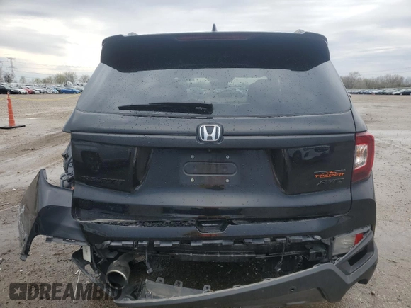 2023 Honda Passport TrailSport with VIN 5FNYF8H65PB040661, listed as a Copart auction lot 52137585 with 32,100 mi miles and Salvage Title. Bid and sale history available at carsss.com. Image 6.