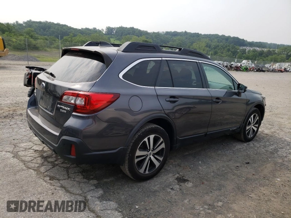 2018 Subaru Outback Limited with VIN 4S4BSENC0J3227316, listed as a Copart auction lot 58999725 with 45,841 mi miles and Salvage title. Bid and sale history available at DreamBid. Image 3.