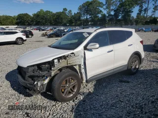2017 Hyundai Santa Fe 2.4L z VIN 5NMZUDLB6HH020166, wystawiony jako Copart lot #55489965 z przebiegiem 157 505 mil mil oraz Szkoda całkowita • Salvage title. Historia ofert i sprzedaży dostępna na DreamBid. Obrazek 1.