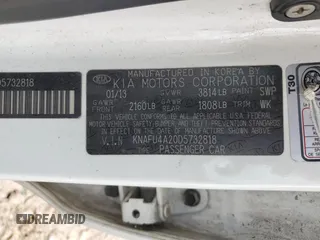2013 Kia Forte EX with VIN KNAFU4A20D5732818, listed as a Copart auction lot 54241875 with 179,055 mi miles and Clean Title. Bid and sale history available at carsss.com. Image 12.