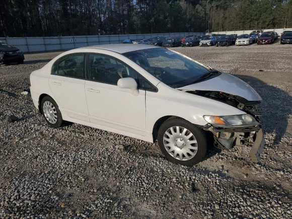 2010 Honda Civic Sdn LX with VIN 2HGFA1F51AH547647, listed as a Copart auction lot 49746765 with 153,965 mi miles and Salvage Title. Bid and sale history available at carsss.com. Image 4.