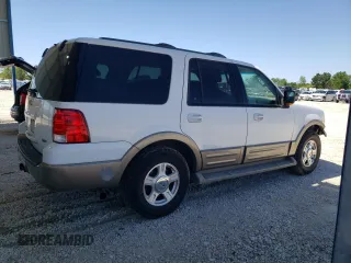 2004 Ford Expedition Eddie Bauer z VIN 1FMEU17W44LA73866, wystawiony jako Copart lot #57650275 z przebiegiem 358 399 mil mil oraz Szkoda całkowita • Salvage title. Historia ofert i sprzedaży dostępna na DreamBid. Obrazek 3.