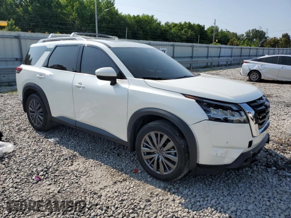 2024 Nissan Pathfinder SL with VIN 5N1DR3CD3RC240142, listed as a Copart auction lot 57849125 with 30,446 mi miles and Salvage title. Bid and sale history available at DreamBid. Image 4.