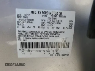 2017 Ford Edge SE with VIN 2FMPK3G98HBB87878, listed as a Copart auction lot 53746555 with 114,672 mi miles and Non repairable. Bid and sale history available at DreamBid. Image 13.