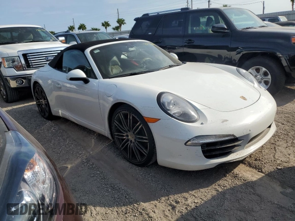 2015 Porsche 911 Carrera S with VIN WP0CB2A91FS155329, listed as a Copart auction lot 74730104 with 0 mi miles and Salvage Title. Bid and sale history available at carsss.com. Image 4.