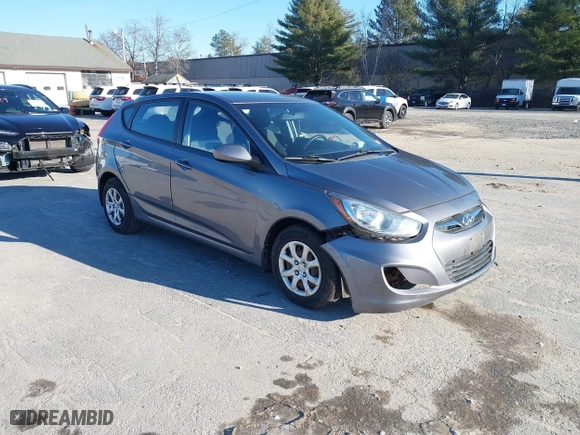 2014 Hyundai Accent GS with VIN KMHCT5AE6EU174338, listed as a IAAI auction lot 41096955 with 49,614 mi miles. Bid and sale history available at carsss.com. Image 1.
