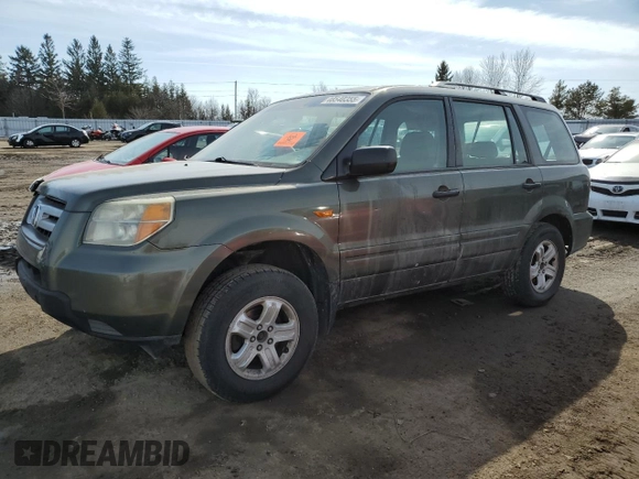 2006 Honda Pilot LX with VIN 2HKYF18176H001128, listed as a Copart auction lot 48540355 with 251,420 mi miles and Clean Title. Bid and sale history available at DreamBid. Image 1.