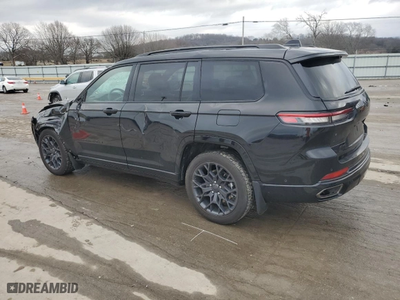 2023 Jeep Grand Cherokee L Summit with VIN 1C4RJKEG3P8846527, listed as a Copart auction lot 43654505 with 24,964 mi miles and Salvage Title. Bid and sale history available at carsss.com. Image 2.