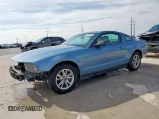 2005 Ford Mustang Deluxe with VIN 1ZVFT80N655136829, listed as a Copart auction lot 50765825 with 142,242 mi miles and Salvage title. Bid and sale history available at DreamBid. Image 1.