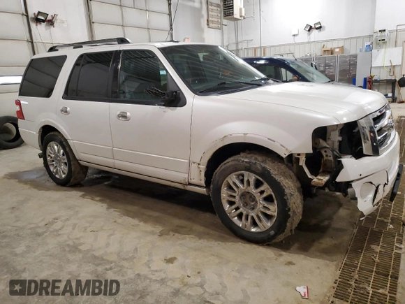 2014 Ford Expedition Limited с VIN 1FMJU2A56EEF28923, выставлен на аукционе Copart как лот 44313695 с пробегом 203 840 миль миль и Списание • Salvage title. История ставок и продаж доступна на DreamBid. Изображение 4.