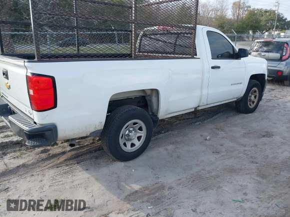 2017 Chevrolet Silverado 1500 LS with VIN 1GCNCNEH0HZ311542, listed as a IAAI auction lot 41564768 with 1 mi miles. Bid and sale history available at carsss.com. Image 4.