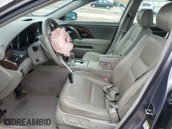 2005 Acura RL with VIN JH4KB16595C009988, listed as a Copart auction lot 54700185 with 189,486 mi miles and Salvage title. Bid and sale history available at DreamBid. Image 7.
