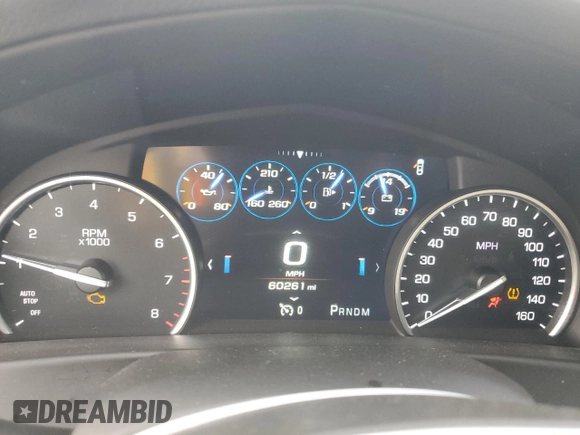 2016 Cadillac CT6 AWD with VIN 1G6KB5RS6GU166517, listed as a Copart auction lot 80736304 with 60,261 mi miles and Salvage title. Bid and sale history available at DreamBid. Image 9.