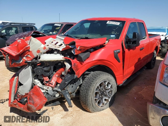 2022 Ford F-150 XL with VIN 1FTEX1CP1NKF06416, listed as a Copart auction lot 86131254 with Not provided miles and Salvage title. Bid and sale history available at DreamBid. Image 1.