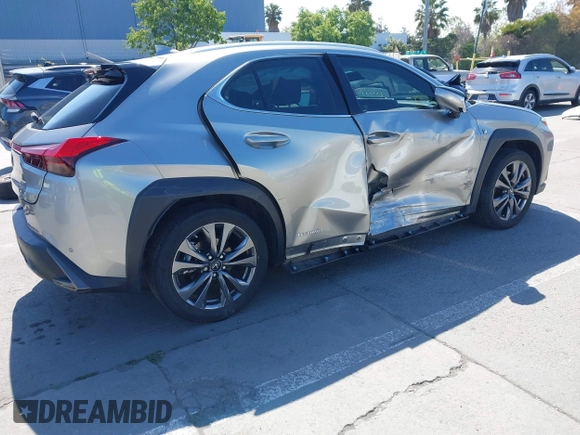 2021 Lexus UX 250h F Sport with VIN JTHR9JBH0M2037127, listed as a IAAI auction lot 42156811 with 20,720 mi miles and . Bid and sale history available at DreamBid. Image 4.