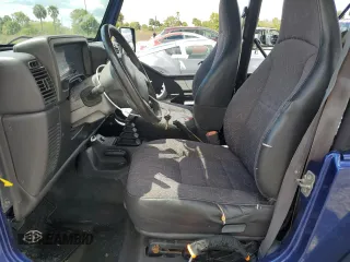 2001 Jeep Wrangler SE with VIN 1J4FA29P51P354795, listed as a Copart auction lot 73874834 with 0 mi miles and Salvage Title. Bid and sale history available at carsss.com. Image 7.