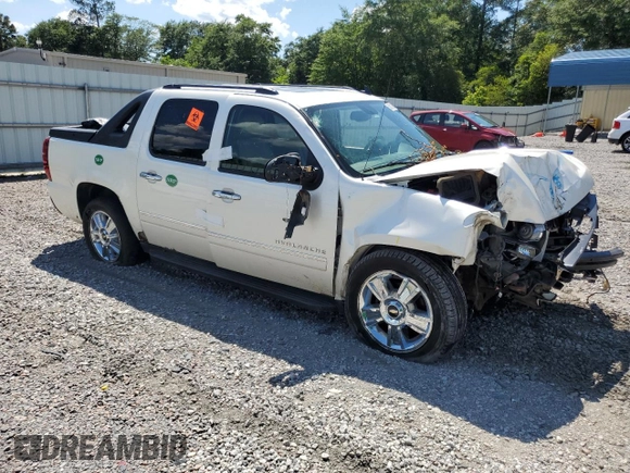 2010 Chevrolet Avalanche LTZ with VIN 3GNVKGE09AG250035, listed as a Copart auction lot 58019804 with 193,509 mi miles and Salvage Title. Bid and sale history available at carsss.com. Image 4.