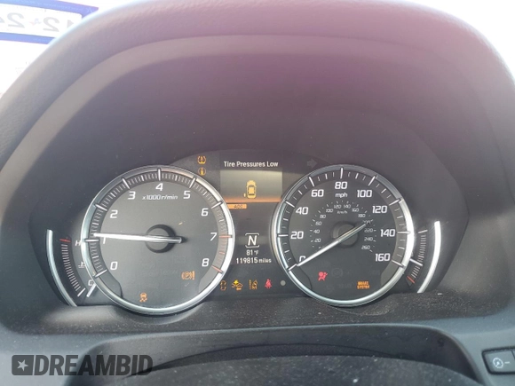 2018 Acura TLX w/Technology Pkg with VIN 19UUB1F5XJA008768, listed as a Copart auction lot 43967245 with 119,815 mi miles and Salvage Title. Bid and sale history available at carsss.com. Image 9.