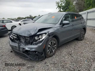 2024 Volkswagen Tiguan S с VIN 3VVRB7AX5RM229582, выставлен на аукционе Copart как лот 52124055 с пробегом 1 582 миль миль и На запчасти • Non repairable. История ставок и продаж доступна на DreamBid. Изображение 1.