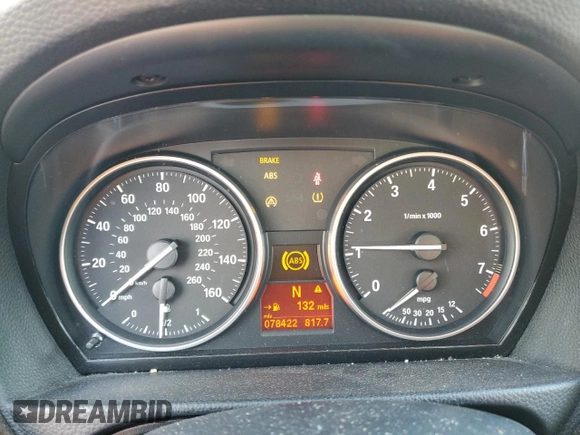 2010 BMW 3 Series 328i with VIN WBAPH5G53ANM35926, listed as a Copart auction lot 41793095 with 78,422 mi miles and Salvage Title. Bid and sale history available at DreamBid. Image 9.