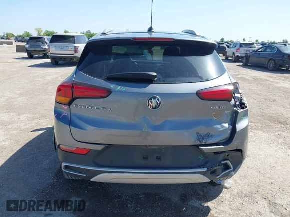 2021 Buick Encore GX Select with VIN KL4MMDSL4MB167826, listed as a IAAI auction lot 42014275 with 34,419 mi miles and . Bid and sale history available at DreamBid. Image 16.