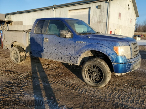 2011 Ford F-150 XL with VIN 1FTEX1EM2BFD04014, listed as a Copart auction lot 42110215 with 154,696 mi miles and Clean Title. Bid and sale history available at carsss.com. Image 4.