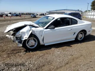 1995 Ford Mustang with VIN 1FALP4045SF211509, listed as a Copart auction lot 75002694 with 82,368 mi miles and Salvage Title. Bid and sale history available at carsss.com. Image 1.