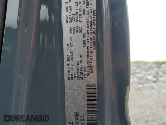 2024 Jeep Wrangler Sport S with VIN 1C4PJXDG8RW314162, listed as a Copart auction lot 60823865 with Not provided miles and Salvage title. Bid and sale history available at DreamBid. Image 13.