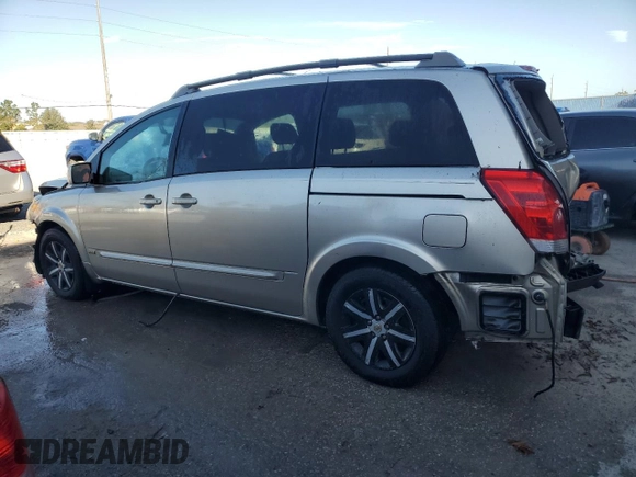 2006 Nissan Quest S Special Edition with VIN 5N1BV28UX6N116777, listed as a Copart auction lot 80316754 with 145,509 mi miles and Salvage Title. Bid and sale history available at carsss.com. Image 2.