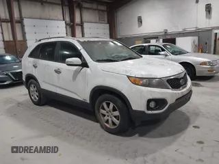 2013 Kia Sorento LX with VIN 5XYKTDA27DG362642, listed as a IAAI auction lot 41715760 with 124,727 mi miles. Bid and sale history available at carsss.com. Image 1.