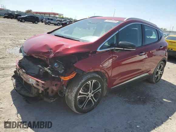 2019 Chevrolet Bolt EV Premier with VIN 1G1FZ6S0XK4136026, listed as a Copart auction lot 56535835 with 107,710 mi miles and Salvage title. Bid and sale history available at DreamBid. Image 1.