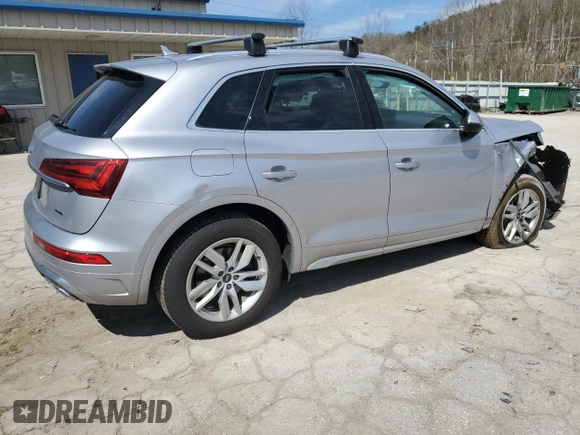2022 Audi Q5 S line Premium z VIN WA1GAAFYXN2118948, wystawiony jako Copart lot #50617565 z przebiegiem Nie podano mil oraz Szkoda całkowita • Salvage title. Historia ofert i sprzedaży dostępna na DreamBid. Obrazek 3.
