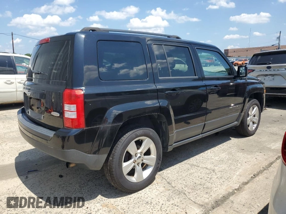 2016 Jeep Patriot Latitude with VIN 1C4NJRFB2GD668434, listed as a Copart auction lot 64205405 with 100,004 mi miles and Clean title. Bid and sale history available at DreamBid. Image 3.